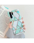 LOVECOM poszycia geometryczny marmur etui na telefony dla Huawei P40 P30 P20 Lite Pro Mate 30 20 Pro Lite błyszczący miękki IMD 