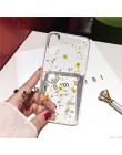 Qianliyao prawdziwe suszone kwiaty przezroczysta miękka osłona dla iphone X 6 6S 7 8 Plus 11 Pro Max etui na telefony dla iphone