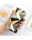 Lovebay geometryczne marmurowe tekstury etui na telefony dla iPhone SE 2020 X XR XS Max 11 Pro Max miękkie IMD pokrywa dla iPhon