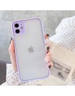 Miętowy hybrydowy prosty matowy zderzak etui na telefon Iphone 11 etui Pro Max Xr Xs 6s 8 7 Plus odporny na wstrząsy miękki Tpu 