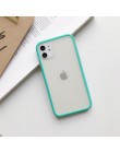 Miętowy hybrydowy prosty matowy zderzak etui na telefon Iphone 11 etui Pro Max Xr Xs 6s 8 7 Plus odporny na wstrząsy miękki Tpu 