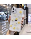 Qianliyao prawdziwe suszone kwiaty przezroczysta miękka osłona dla iphone X 6 6S 7 8 Plus 11 Pro Max etui na telefony dla iphone