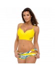 2020 seksowne Bikini zestaw trzyczęściowy strój kąpielowy kobiety Push Up stroje kąpielowe brazylijski strój kąpielowy kostium k