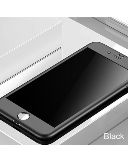 Luksusowe 360 pełna pokrywy skrzynka dla iPhone 7 8 6 6s Plus 5 5S SE ochronna pokrywa dla iPhone XS Max XR 7 8 Plus etui na tel