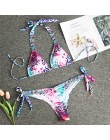Bikinx nadruk węża bikini 2020 mujer strój kąpielowy trójkąt seksowny kobiecy strój kąpielowy Push up stroje kąpielowe kobiety k