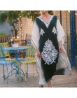 Oversize Kaftan okrycie plażowe w górę Pareos de Playa Mujer odzież plażowa Oversize osłona do bikini w górę szata Plage Sarong 