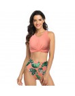 RUUHEE strój kąpielowy kobiety Bikini 2020 mujer stroje kąpielowe Bikini wysokie w talii Sport topy strój kąpielowy kobiety wyśc