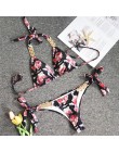 Bikinx nadruk węża bikini 2020 mujer strój kąpielowy trójkąt seksowny kobiecy strój kąpielowy Push up stroje kąpielowe kobiety k