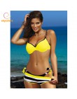 2020 seksowne Bikini zestaw trzyczęściowy strój kąpielowy kobiety Push Up stroje kąpielowe brazylijski strój kąpielowy kostium k