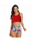 RUUHEE strój kąpielowy kobiety Bikini 2020 mujer stroje kąpielowe Bikini wysokie w talii Sport topy strój kąpielowy kobiety wyśc