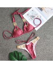 Bikinx nadruk węża bikini 2020 mujer strój kąpielowy trójkąt seksowny kobiecy strój kąpielowy Push up stroje kąpielowe kobiety k