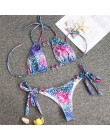 Bikinx nadruk węża bikini 2020 mujer strój kąpielowy trójkąt seksowny kobiecy strój kąpielowy Push up stroje kąpielowe kobiety k