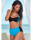 NAKIAEOI 2019 nowy Sexy Bikini kobiety strój kąpielowy wysokiej zwężone kostiumy kąpielowe pływać zestaw Bikini Push Up z ramiąc