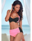 NAKIAEOI 2019 nowy Sexy Bikini kobiety strój kąpielowy wysokiej zwężone kostiumy kąpielowe pływać zestaw Bikini Push Up z ramiąc