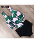 RUUHEE Bikini 2020 strój kąpielowy stroje kąpielowe kobiety wysokiej talii Tankini Bikini Set Push Up kostium kąpielowy damskie 