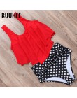 RUUHEE Bikini 2020 strój kąpielowy stroje kąpielowe kobiety wysokiej talii Tankini Bikini Set Push Up kostium kąpielowy damskie 