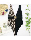 Mossha drążą białe stroje kąpielowe kobieta wysokiej talii bikini 2020 Mujer metalowy pasek na klamrę strój kąpielowy kobiety bi