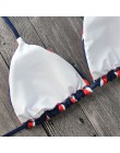 Hirigin Striped kobiety stroje kąpielowe kobiety bandaż Push Up wyściełany Imbottito Reggiseno Bikini Set gorący strój kąpielowy