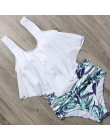 RUUHEE Bikini 2020 strój kąpielowy stroje kąpielowe kobiety wysokiej talii Tankini Bikini Set Push Up kostium kąpielowy damskie 