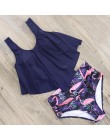 RUUHEE Bikini 2020 strój kąpielowy stroje kąpielowe kobiety wysokiej talii Tankini Bikini Set Push Up kostium kąpielowy damskie 