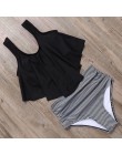 RUUHEE Bikini 2020 strój kąpielowy stroje kąpielowe kobiety wysokiej talii Tankini Bikini Set Push Up kostium kąpielowy damskie 