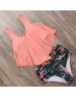 RUUHEE Bikini 2020 strój kąpielowy stroje kąpielowe kobiety wysokiej talii Tankini Bikini Set Push Up kostium kąpielowy damskie 
