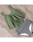 RUUHEE Bikini 2020 strój kąpielowy stroje kąpielowe kobiety wysokiej talii Tankini Bikini Set Push Up kostium kąpielowy damskie 