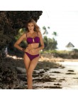 2020 seksowne Bikini kobiety strój kąpielowy Push Up stroje kąpielowe ananas bandaż Halter Bandeau Bikini Set strój kąpielowy st