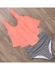 RUUHEE Bikini 2020 strój kąpielowy stroje kąpielowe kobiety wysokiej talii Tankini Bikini Set Push Up kostium kąpielowy damskie 