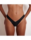 2020 hurtownie tanga SEXY kobiety dół od bikini solid color stringi brazylijskie stringi stroje kąpielowe wysokiej talii strój k