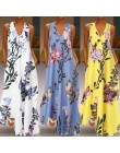 ZANZEA 2020 moda lato Sundress kobiety długa, maksi Vestidos Floral wydrukowano artystyczna sukienka panie casualowe kieszenie d