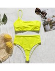 Peachtan prążkowany bikini set Neon biquinis Feminino 2020 stroje kąpielowe kobiety kąpiących kobieta kostium kąpielowy damski s