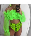 Z długim rękawem kobieta bikini 2020 mujer kąpiących biały strój kąpielowy stroje kąpielowe bandeau kobiety Sexy brazylijski str