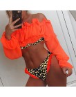 Z długim rękawem kobieta bikini 2020 mujer kąpiących biały strój kąpielowy stroje kąpielowe bandeau kobiety Sexy brazylijski str