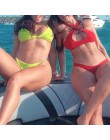Bikinx trójkątne bikini micro dwuczęściowy kostium String kostium kąpielowy damski Sexy czerwone stroje kąpielowe kobiety 2020 s
