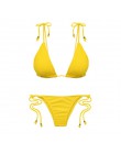 Bikinx trójkątne bikini micro dwuczęściowy kostium String kostium kąpielowy damski Sexy czerwone stroje kąpielowe kobiety 2020 s
