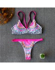 Sexy bikini 2020 Mujer kobiety kostium kąpielowy damski kwiatowy stroje kąpielowe z nadrukiem bandaż strój kąpielowy lato kostiu