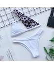In-x Sexy wzór w cętki strój kąpielowy damskie, patchworkowe stroje kąpielowe damskie jedno ramię bikini set 2020 brazylijskie b