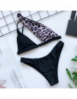 In-x Sexy wzór w cętki strój kąpielowy damskie, patchworkowe stroje kąpielowe damskie jedno ramię bikini set 2020 brazylijskie b