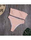 Kobiety stałe Bikini Set Sexy wysokiej talii stroje kąpielowe zakrętka tubki nowy Bikini strój kąpielowy damski strój kąpielowy 