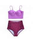 Melphieer bikini wysokie w talii 2020 Biquini Plus rozmiar stroje kąpielowe kobiety 3XL drukuj strój kąpielowy bandaż strój kąpi