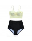 Melphieer bikini wysokie w talii 2020 Biquini Plus rozmiar stroje kąpielowe kobiety 3XL drukuj strój kąpielowy bandaż strój kąpi