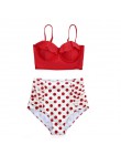 Melphieer bikini wysokie w talii 2020 Biquini Plus rozmiar stroje kąpielowe kobiety 3XL drukuj strój kąpielowy bandaż strój kąpi