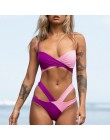 Brazylijska kobieta strój kąpielowy seksowne bikini push up 2020 mujer nowy bandaż neonowe stroje kąpielowe damskie kostium kąpi