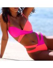 Brazylijska kobieta strój kąpielowy seksowne bikini push up 2020 mujer nowy bandaż neonowe stroje kąpielowe damskie kostium kąpi