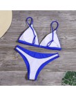 Sexy trójkątne Bikini Set nowe kobiety stałe strój kąpielowy stroje kąpielowe lato plaża nosić kobiet niskiej talii czerwony str