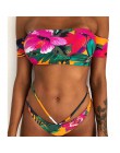 Sexy Bikini kobiety stroje kąpielowe push up strój kąpielowy Bandeau Bikini Set brazylijski Biquini strój kąpielowy kobiet stroj