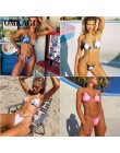 OMKAGI stroje kąpielowe kobiety Tie dye Bikini Set strój kąpielowy kostiumy kąpielowe Push Up pływanie stroje kąpielowe seksowna