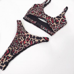 Bikinx Sexy wzór w cętki strój kąpielowy kobiety bikini bandaż strój kąpielowy 2020 push up stroje kąpielowe brazylijski klamra 