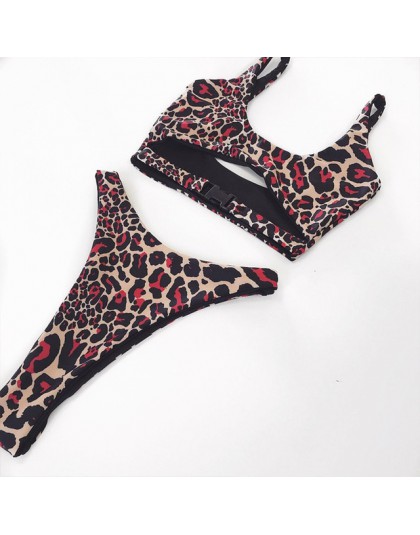 Bikinx Sexy wzór w cętki strój kąpielowy kobiety bikini bandaż strój kąpielowy 2020 push up stroje kąpielowe brazylijski klamra 